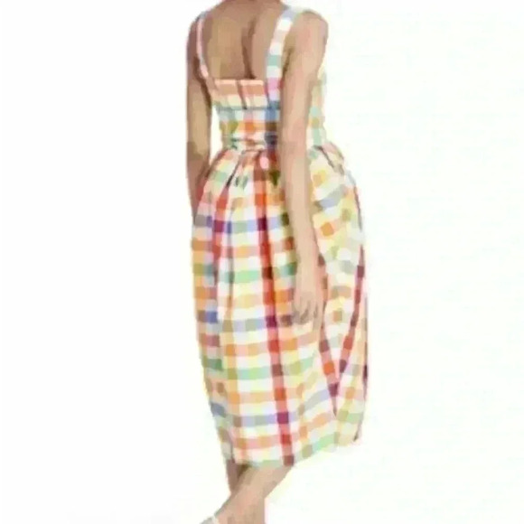 Christopher John Rogers x Target Plaid Wide Strap Tie Waist Dress Size 0 NWT - Picture 2 of 6